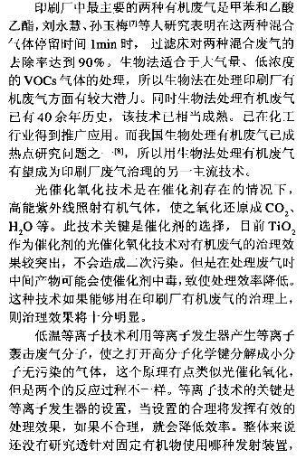 印刷废气治理方案